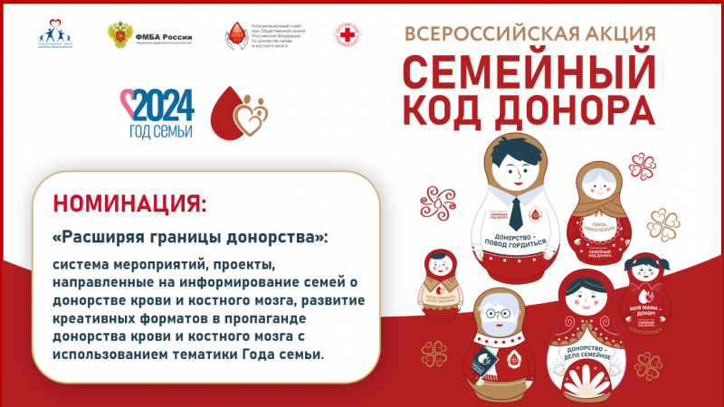 Всероссийская акция «Семейный код донора»