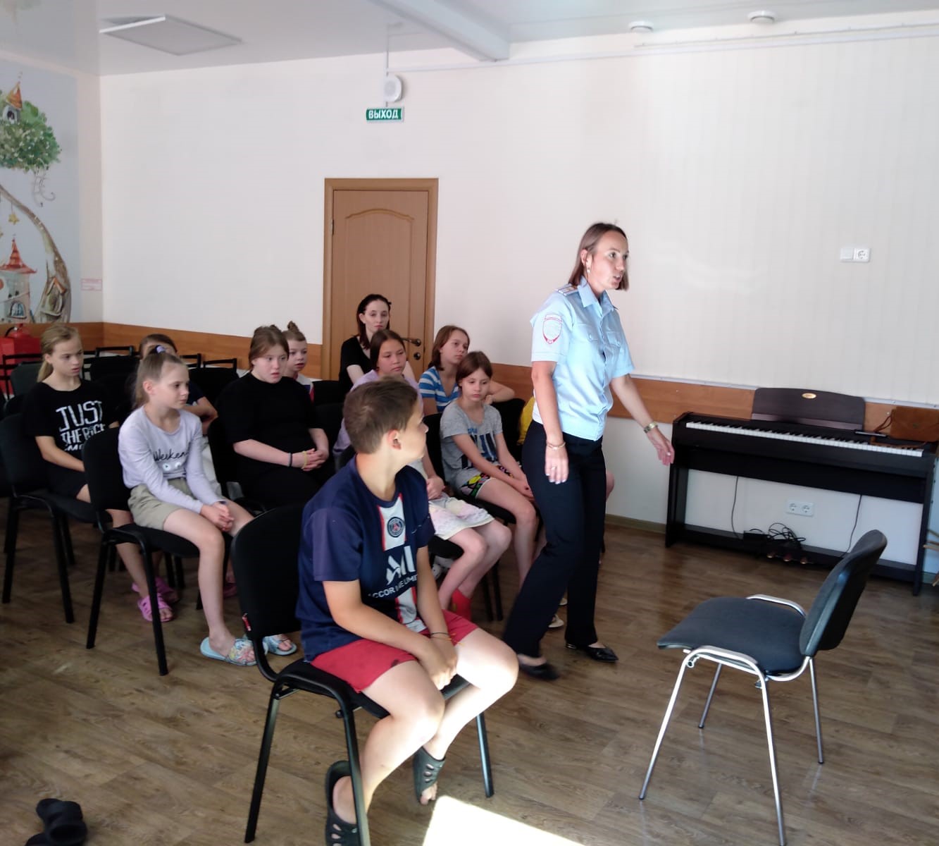Приезд инспектора ГИБДД