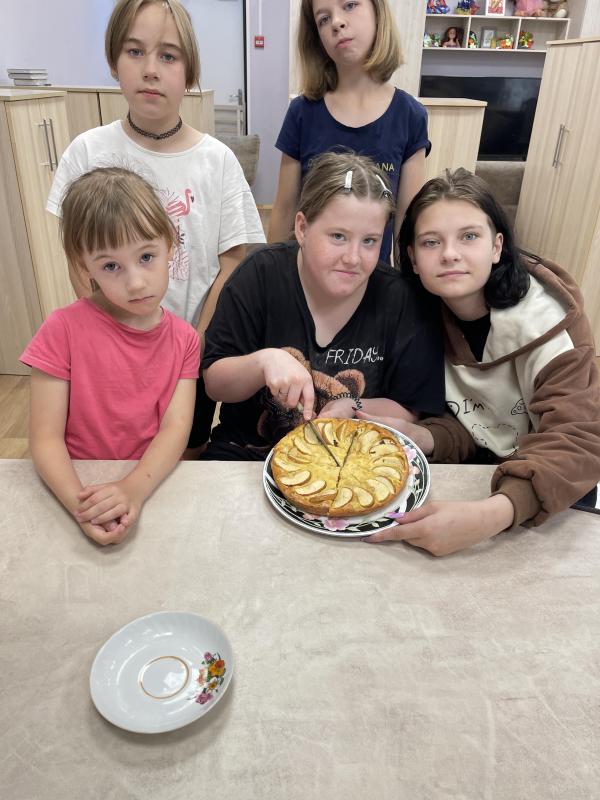 Приготовление шарлотки